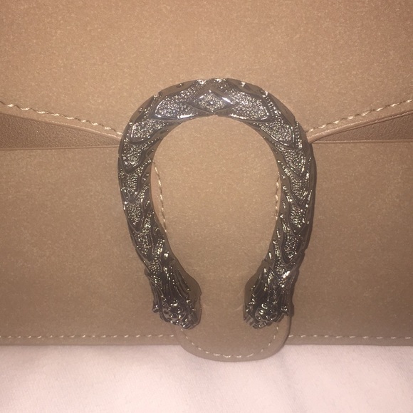 Khaki suede bag - Picture 4 of 6